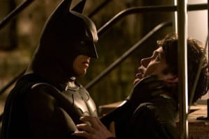 Christian Bale (Batman) e Cillian Murphy (Espantalho)