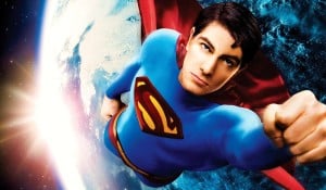 Poster de Superman Returns, como Superman o ator Brandon Routh