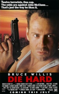 Cartaz de divulgação de "Duro de Matar" (Die Hard/88)