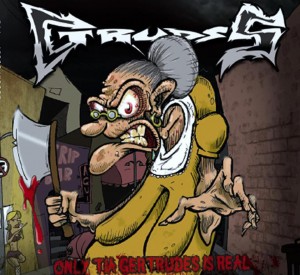 Hilária arte da capa de "Only tia Gertruds is Real".