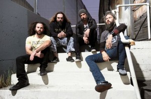 Killer be Killed (da esq. pra dir.): Dave Elitch (bateria), Max Cavalera (vocal e guitarra), Greg Puciato (vocal e guitarra) e Troy Sanders (baixo e vocal)