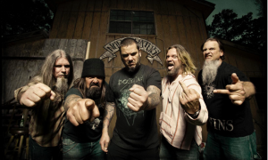 Down (esq. pra dir.): Patrick Brudders (baixo), Jimmy Bower (bateria), Phil Anselmo (vocal), Pepper Keenan (guitarra) e Bobby Landgraf (guitarra)