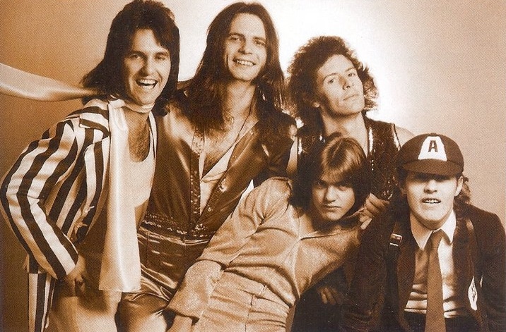 Foto do grupo nos anos 70.