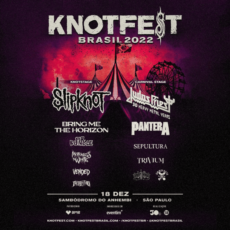 Knotfest Brasil ingressos, atrações confirmadas e data