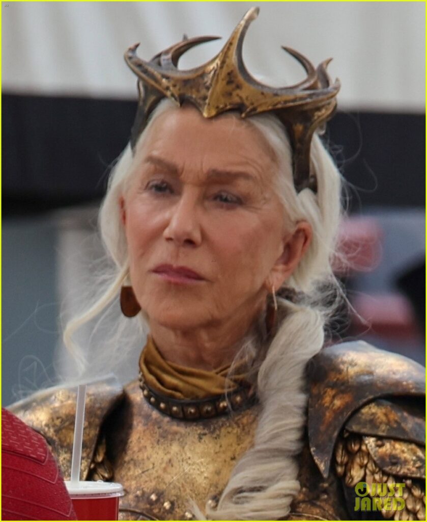 helen mirren spotted on shazam 2 set 06