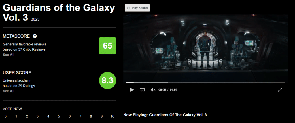 Como está a crítica de Guardiões da Galáxia 3: IMDb, Rotten Tomatoes e Metacritic