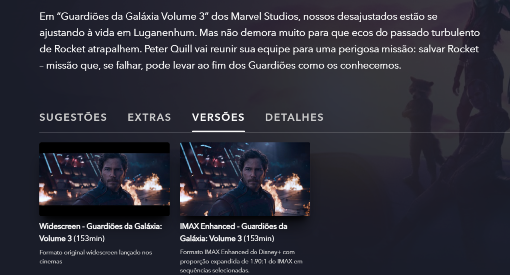 James Gunn revela sua versão preferida de Guardiões da Galáxia 3 no Disney+