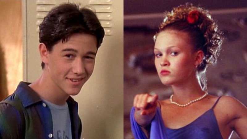 joseph gordon levitt e julia stiles em 10 coisas que eu odeio em voce montagem divulgacao widelg