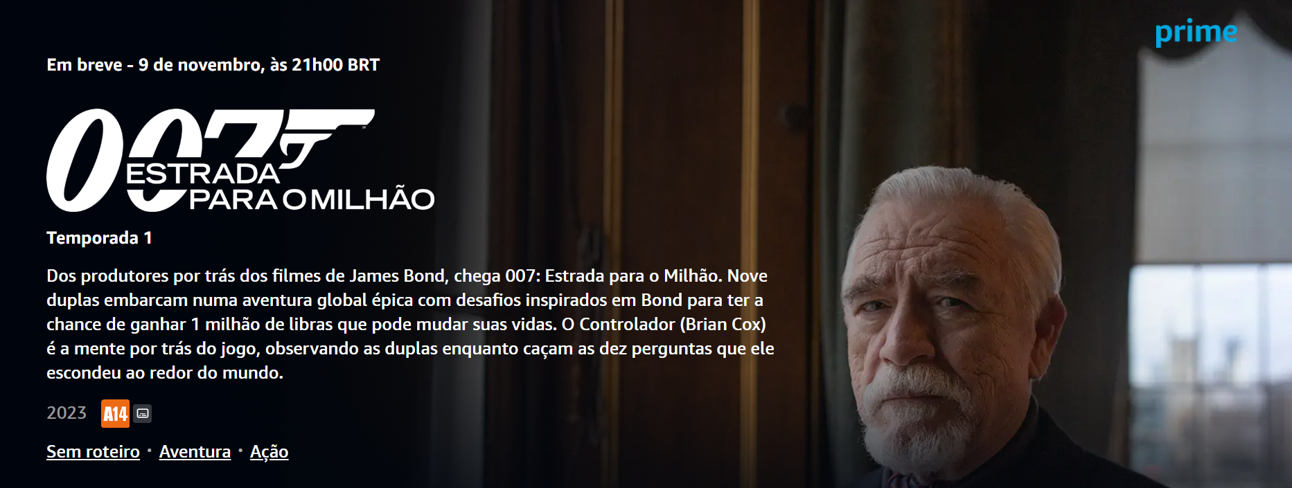 007: Estrada para o Milhão é o mais novo reality show do Prime Video